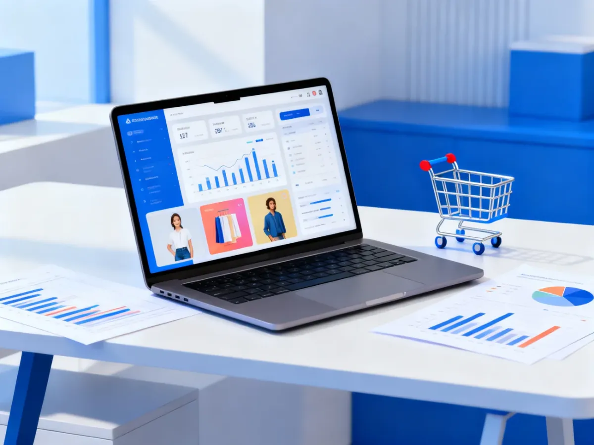 Stanowisko pracy z analizą kampanii Google Ads dla sklepu internetowego