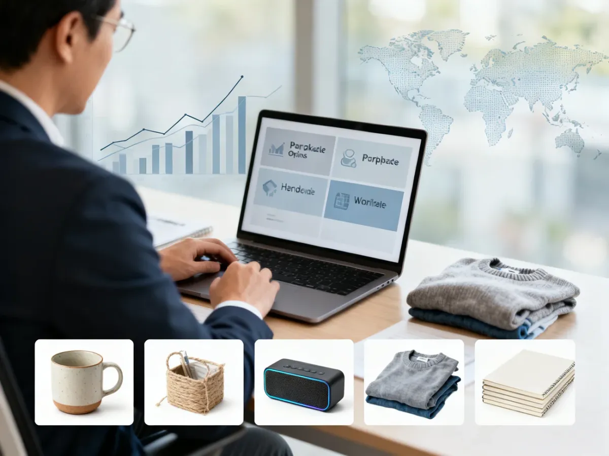 Marketer comparing marketplace options for different product categories