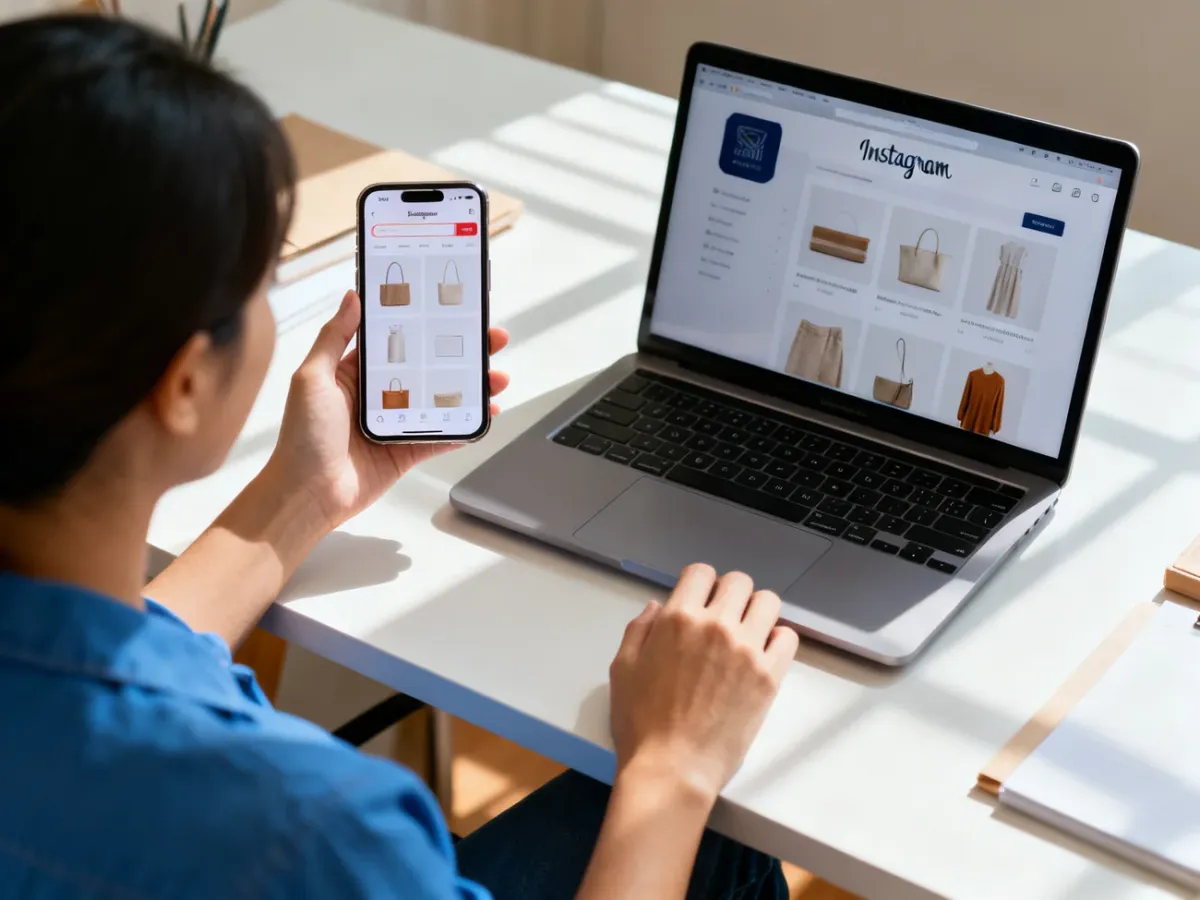 Przedsiębiorca konfiguruje katalog produktów i sklep połączony z Instagramem