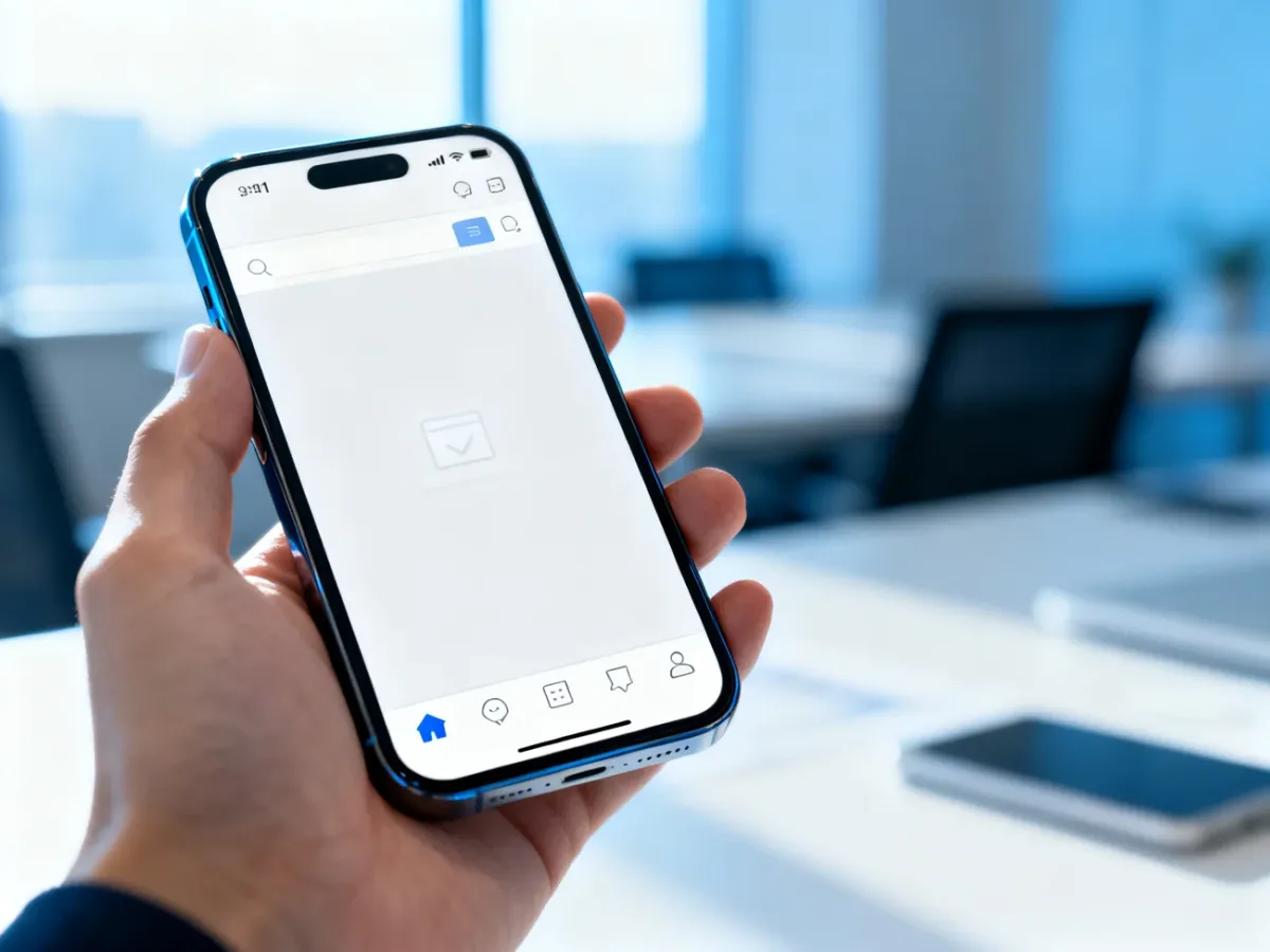 Smartfon z przejrzystym interfejsem sklepu internetowego, prezentujący intuicyjną nawigację mobilną.