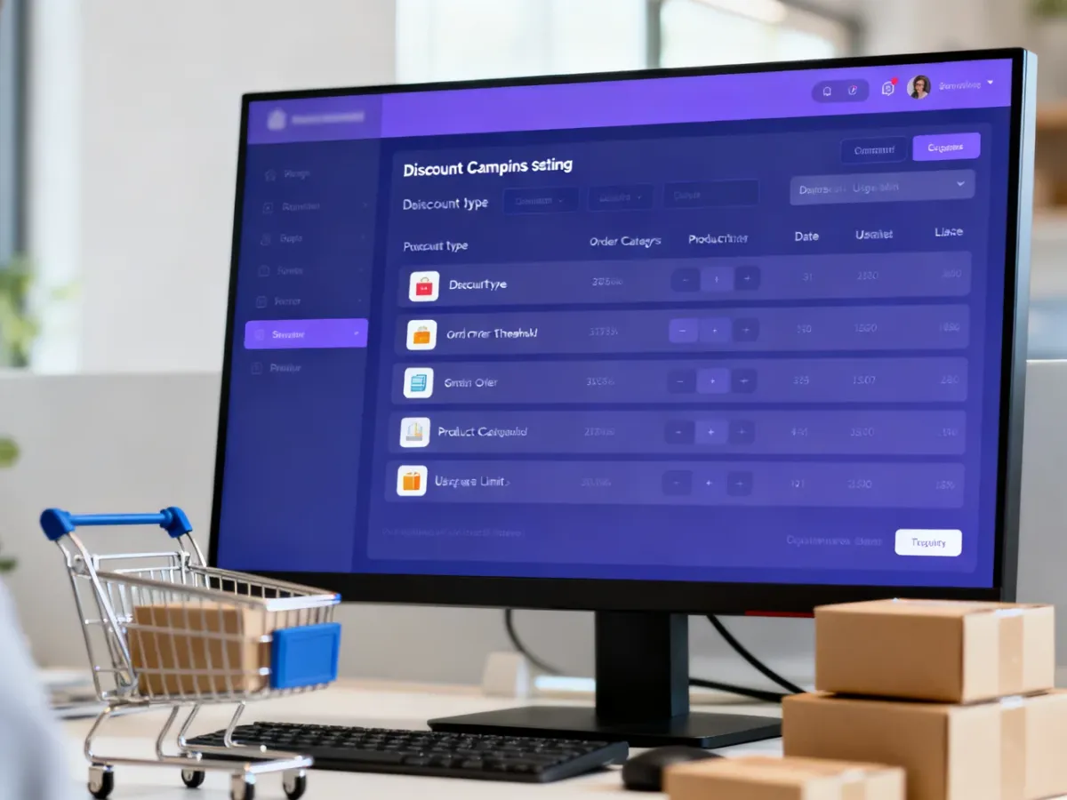 Panel konfiguracji kampanii rabatowej w sklepie internetowym